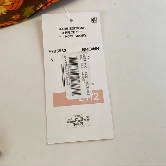 Rare Editions Toddler Girls Pumpkin Check Dress - 2 Pack 2T - Picture 12 of 14